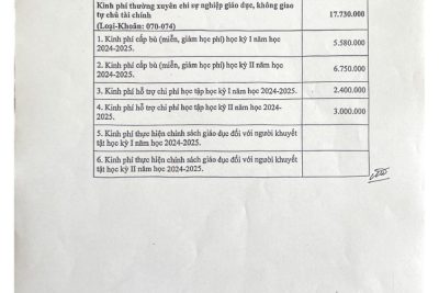 Quyết định số 17/QĐ-THPTTVB ngày 23/5/2025 V/v công bố công khai bổ sung dự toán ngân sách nhà nước năm 2025 của trường THPT Trần Văn Bảo