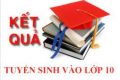 ĐIỂM THI TUYỂN SINH VÀO LỚP 10 THPT NĂM HỌC 2026-2027